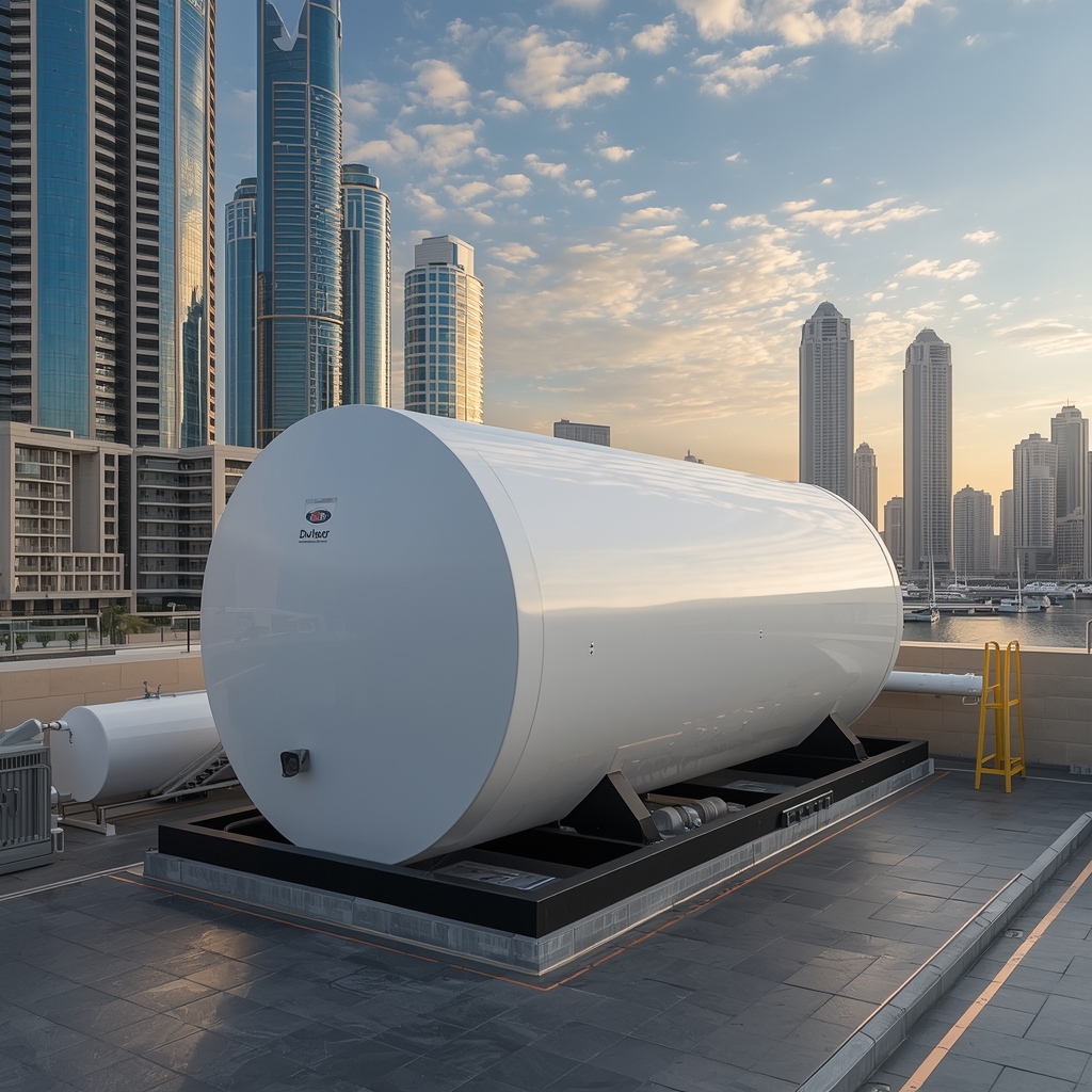 Insulated GRP tank Al Hamra resort RAK